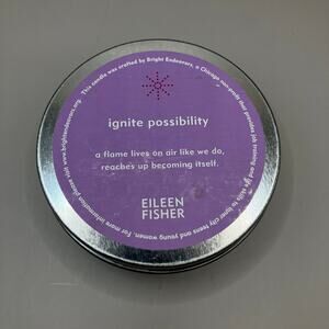Eileen Fisher Candle New Unlit Ignite Possibility Purple Tin 3”